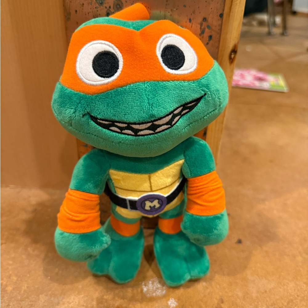 Nickelodeon Green and Orange Plush Ninja Turtle